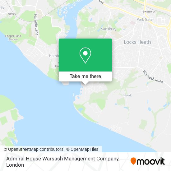 Admiral House Warsash Management Company map