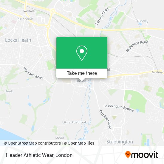 Header Athletic Wear map