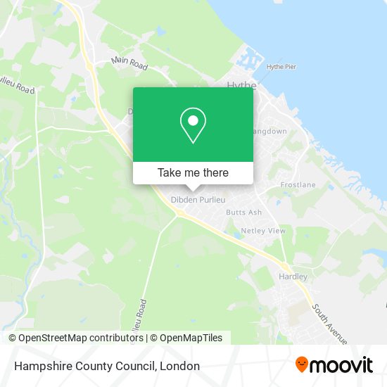 Hampshire County Council map