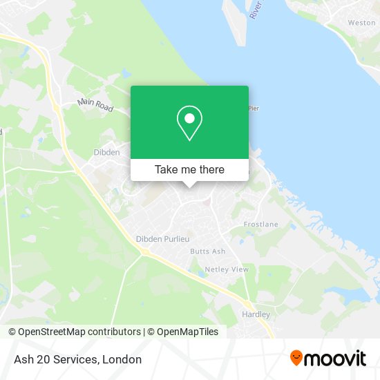 Ash 20 Services map