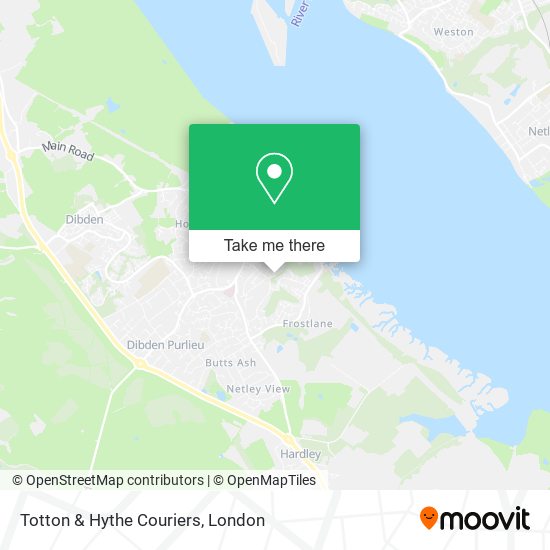 Totton & Hythe Couriers map