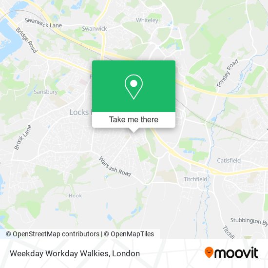 Weekday Workday Walkies map
