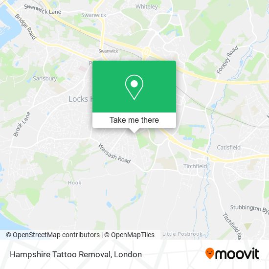 Hampshire Tattoo Removal map