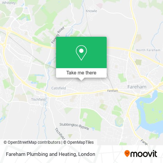 Fareham Plumbing and Heating map