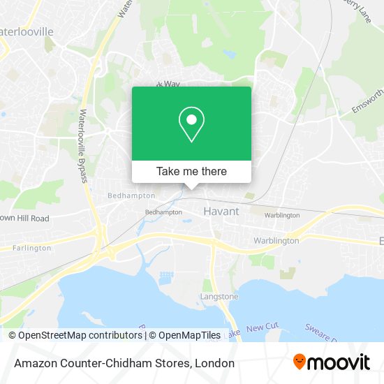 Amazon Counter-Chidham Stores map
