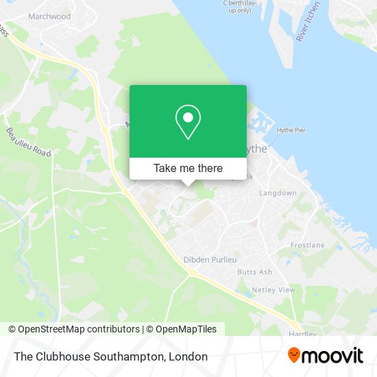 The Clubhouse Southampton map