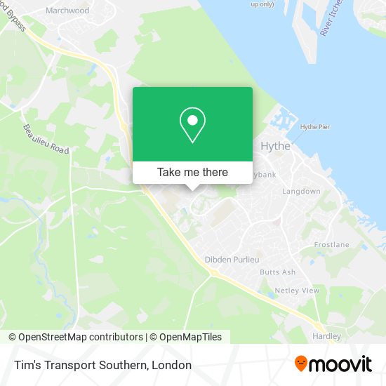 Tim's Transport Southern map