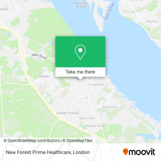 New Forest Prime Healthcare map