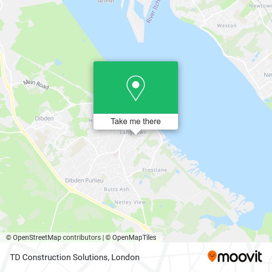 TD Construction Solutions map