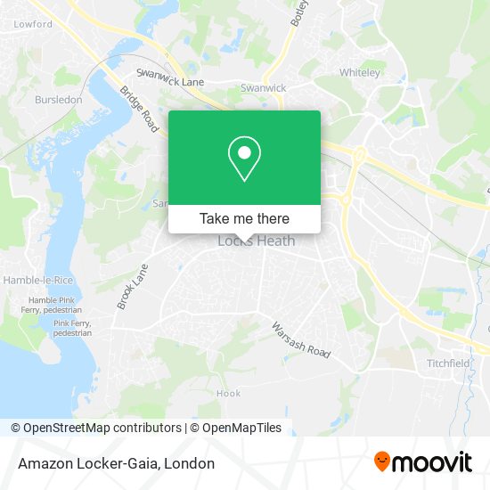 Amazon Locker-Gaia map
