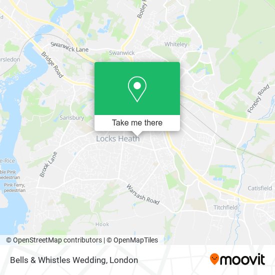 Bells & Whistles Wedding map