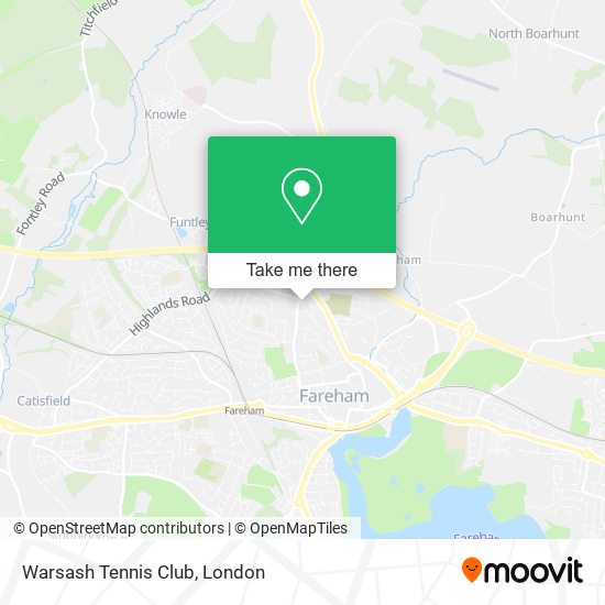 Warsash Tennis Club map