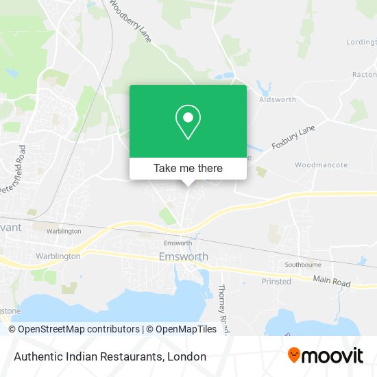 Authentic Indian Restaurants map