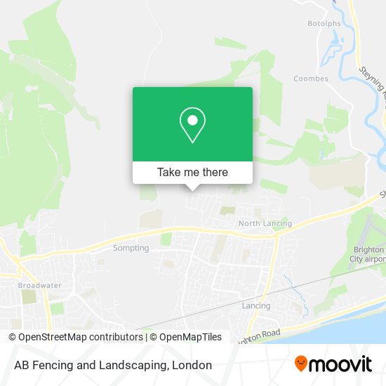 AB Fencing and Landscaping map