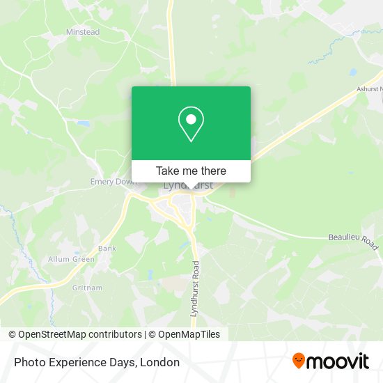 Photo Experience Days map