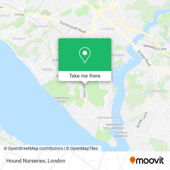 Hound Nurseries map