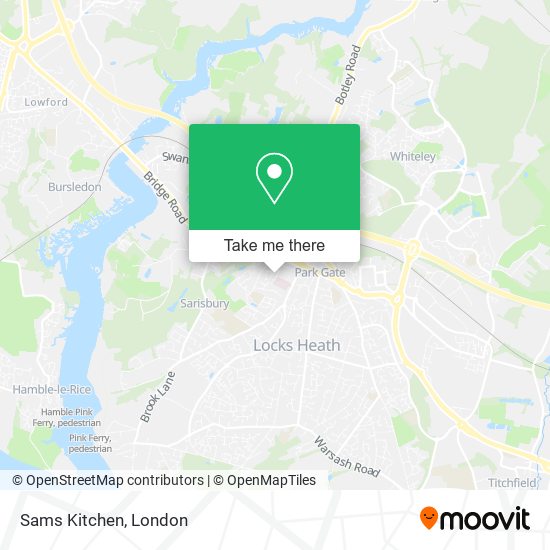 Sams Kitchen map