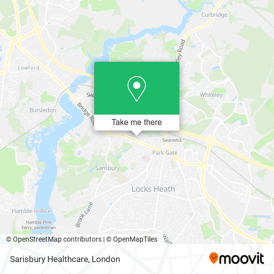 Sarisbury Healthcare map