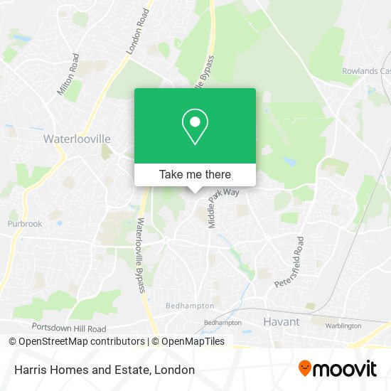 Harris Homes and Estate map