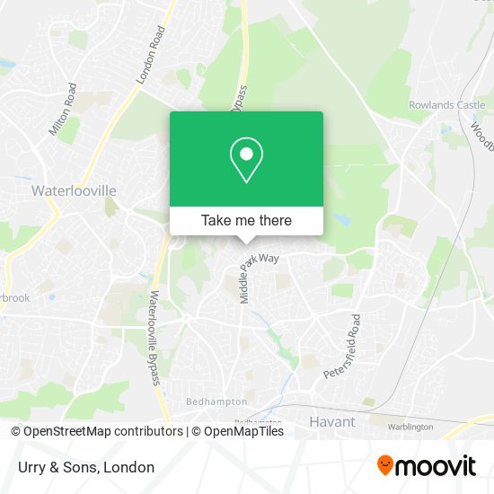 Urry & Sons map