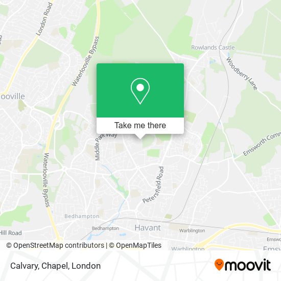 Calvary, Chapel map