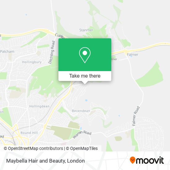 Maybella Hair and Beauty map