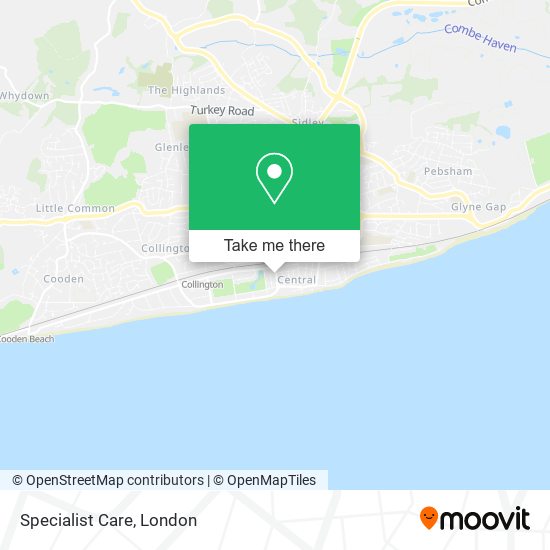 Specialist Care map