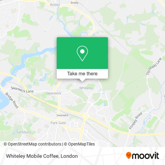 Whiteley Mobile Coffee map