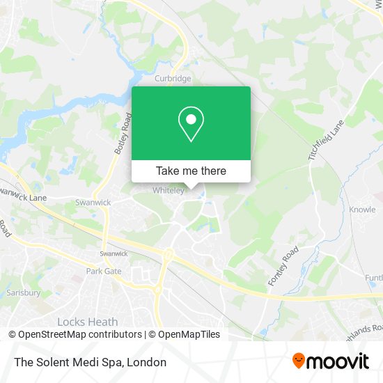 The Solent Medi Spa map