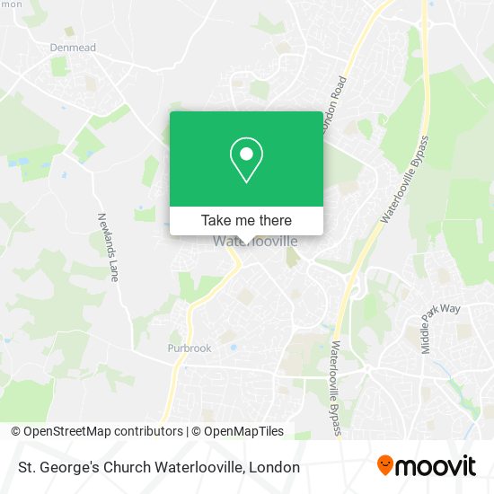 St. George's Church Waterlooville map