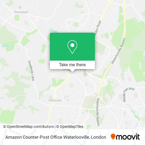 Amazon Counter-Post Office Waterlooville map