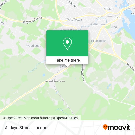 Alldays Stores map