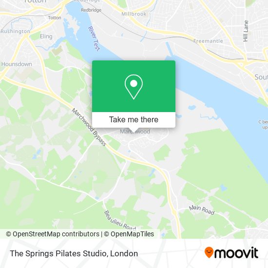 The Springs Pilates Studio map