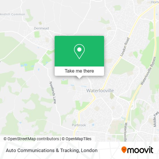Auto Communications & Tracking map