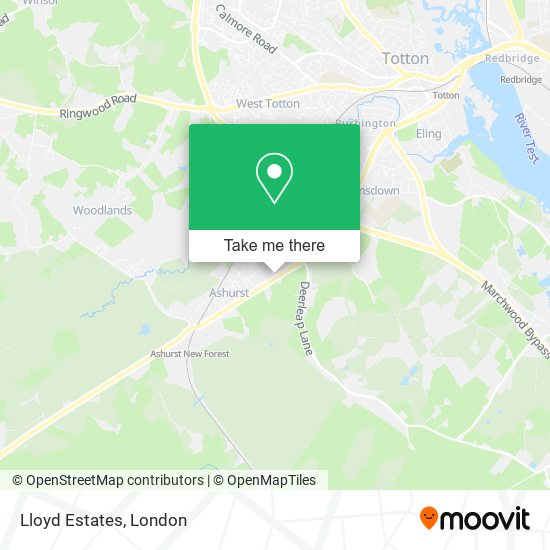 Lloyd Estates map