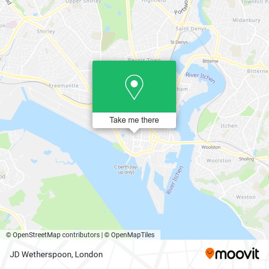 JD Wetherspoon map