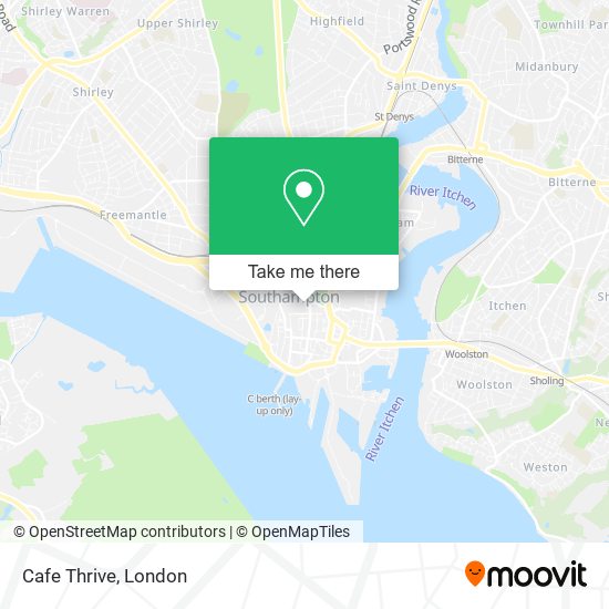 Cafe Thrive map