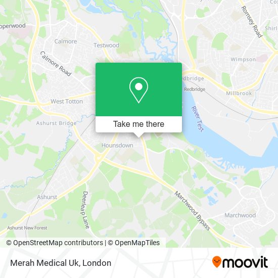 Merah Medical Uk map