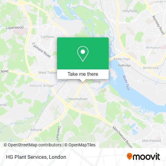 HG Plant Services map