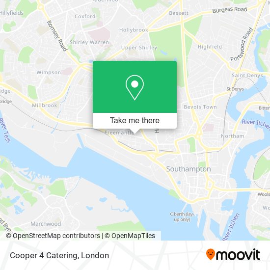 Cooper 4 Catering map
