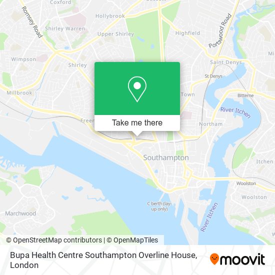 Bupa Health Centre Southampton Overline House map