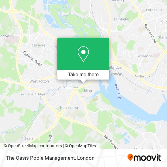 The Oasis Poole Management map