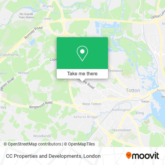 CC Properties and Developments map