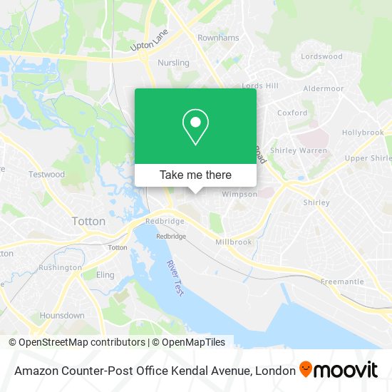 Amazon Counter-Post Office Kendal Avenue map