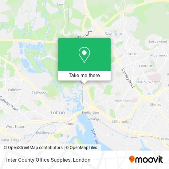 Inter County Office Supplies map