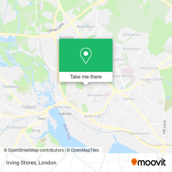 Irving Stores map