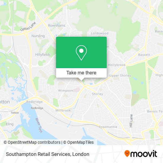 Southampton Retail Services map