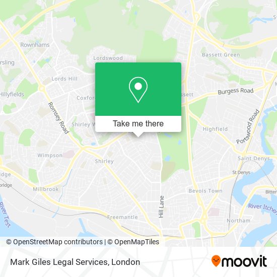 Mark Giles Legal Services map