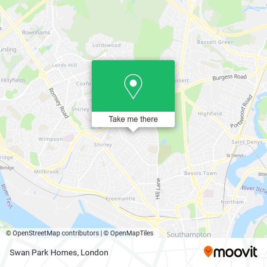 Swan Park Homes map