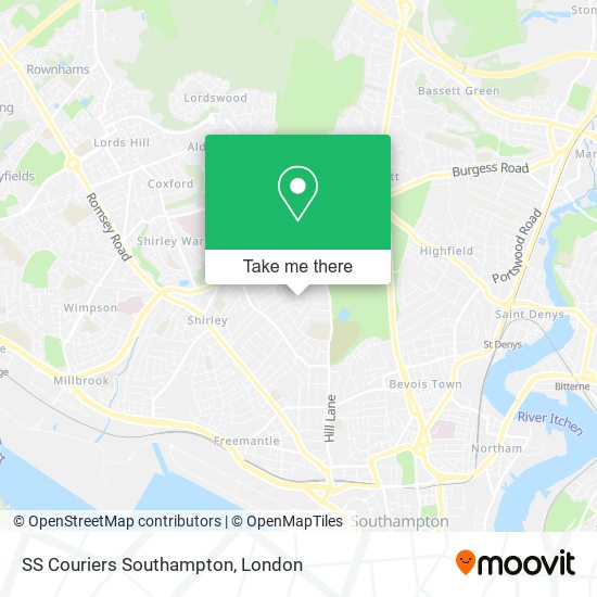 SS Couriers Southampton map